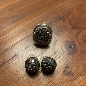 Barse Ring and earrings set